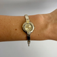 Rare Vintage Silver and Gold Shell Womens Watch