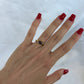 Horizontal Diamond 18k Gold Ring