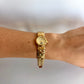 Rare Vintage Gold Toned Swan Womens Watch