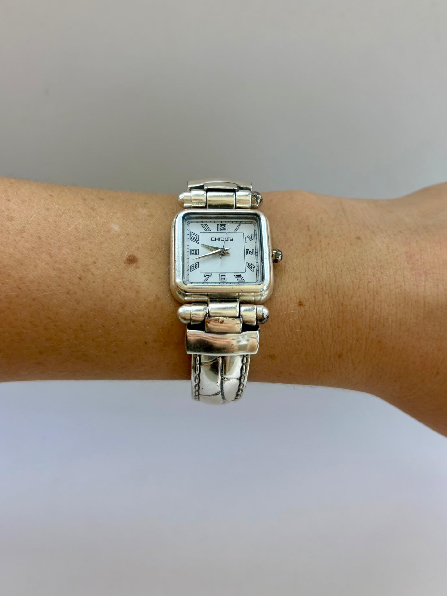 Rare Vintage Chico Silver Toned Womens Watch