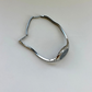 Rare Vintage Black and Silver Round Black Dial Womens Watch