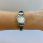 Rare Vintage Black and Silver Womens Watch