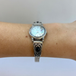 Rare Vintage Black and Silver Womens Watch