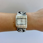 Rare Vintage Black and Silver Zebra Womens Watch