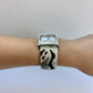 Rare Vintage Black and Silver Zebra Womens Watch