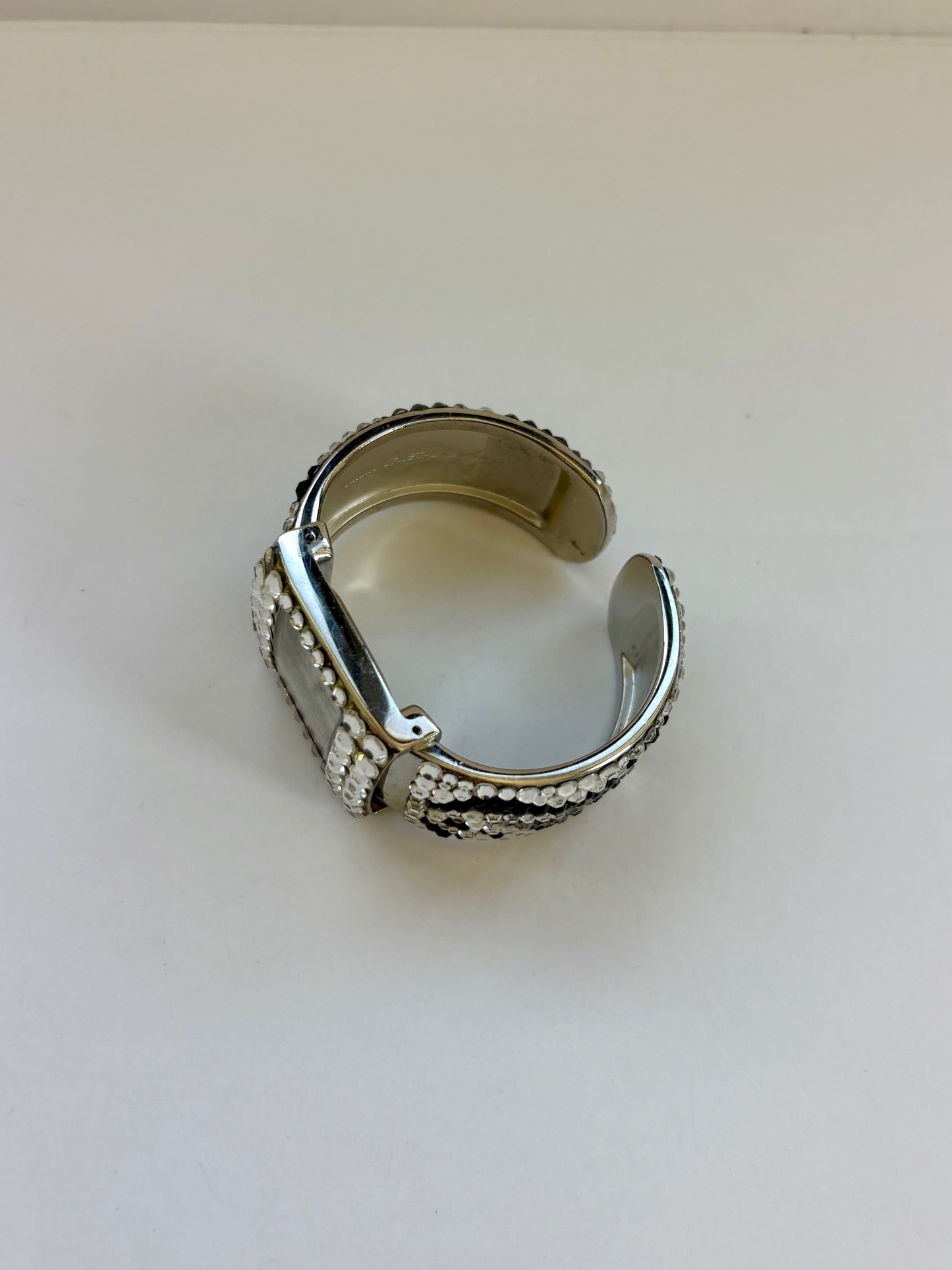 Rare Vintage Black and Silver Zebra Womens Watch