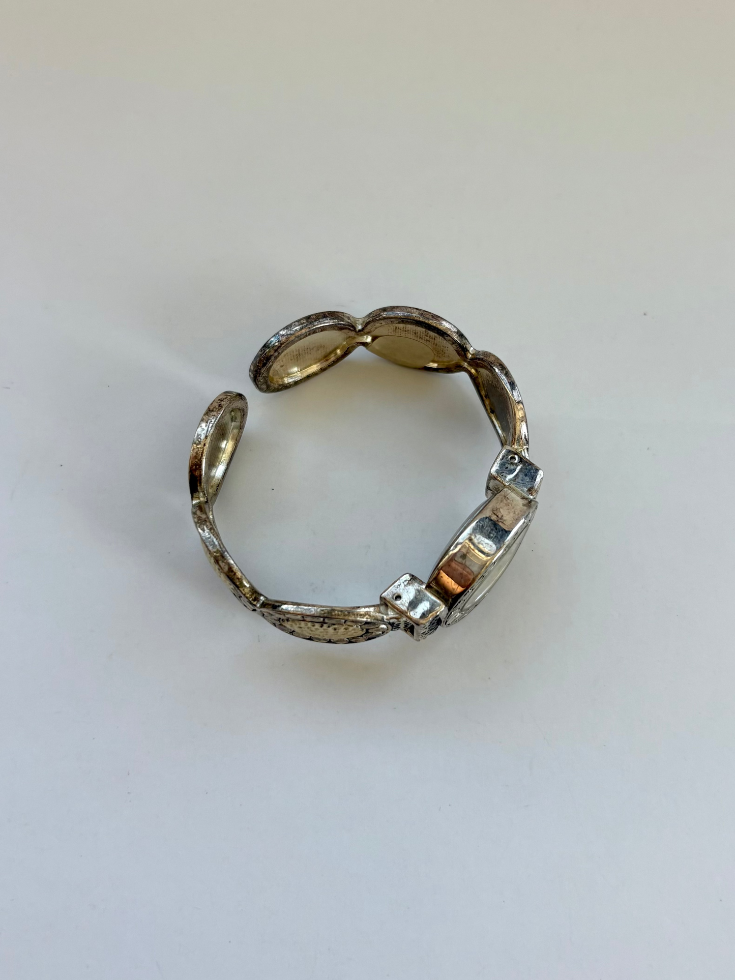 Rare Vintage Statement Gold & Silver Two Toned Womens Watch