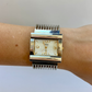 Rare Vintage Chunky Gold & Silver Two Toned Womens Watch