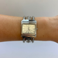 Rare Vintage Chunky Silver Womens Watch