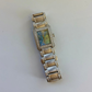 Rare Vintage Silver Toned with Blue Face Womens Watch