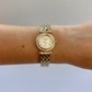 Rare Vintage Circle White Dial Womens Watch