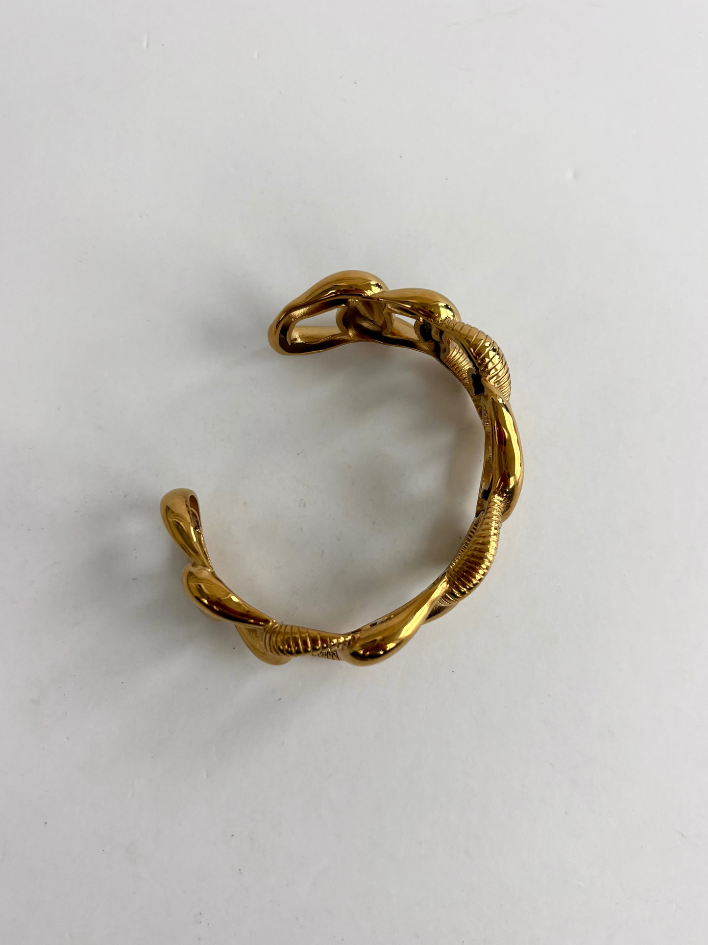 Chunky Chain 18k Gold Cuff