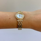 Rare Vintage Circle White Dial Womens Watch