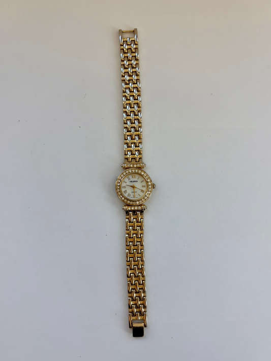 Rare Vintage Circle White Dial Womens Watch
