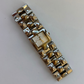 Rare Vintage Chunky Statment Silver Womens Watch & Gold Details
