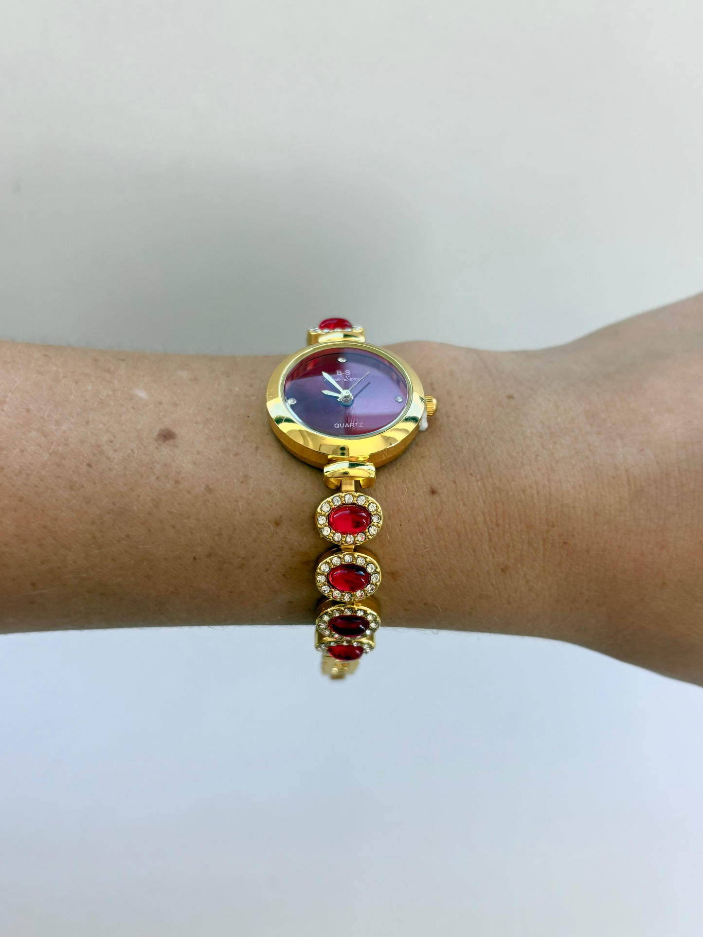 Rare Vintage Red Dial Womens Watch