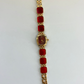 Rare Vintage Red Dial Detail Womens Watch
