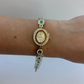 Vintage Inspired Dainty Green Detail Womens Watch