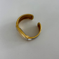 Rare Vintage Two Toned Rectangle Face Womens Watch