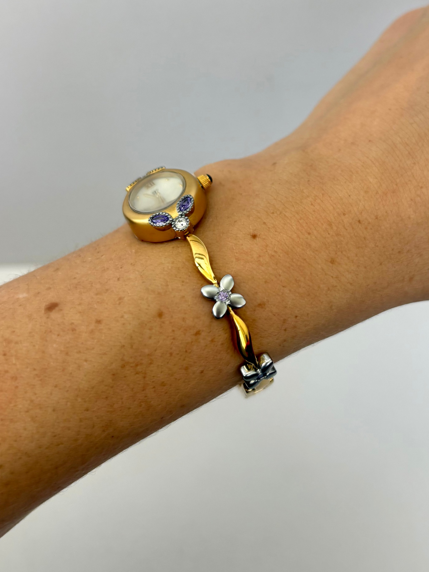 The Jo Lavender Flower Dainty Womens Watch