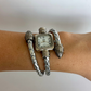Rare Vintage Silver Twist Detail Womens Watch