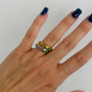 Colorful StarGaze Ring Thin 18k