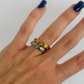 Colorful StarGaze Ring Thin 18k