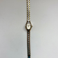 Rare Vintage Diamond Face Gold & Silver Two Toned Face Womens Watch