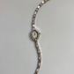 Rare Vintage Bulova Oval Diamond Silver Toned Womens Watch