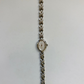 Rare Vintage Oval Face Silver Toned Womens Watch