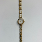 Rare Vintage Circle Diamond Gold Toned Womens Watch