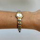 Rare Vintage Seko Gold & Silver Two Toned Womens Watch