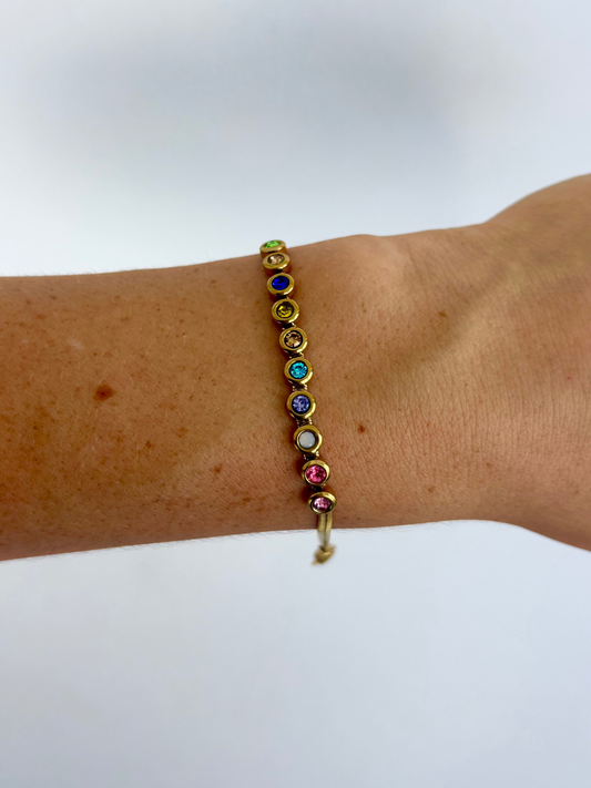 Colorful Jewel Tennis Bracelet