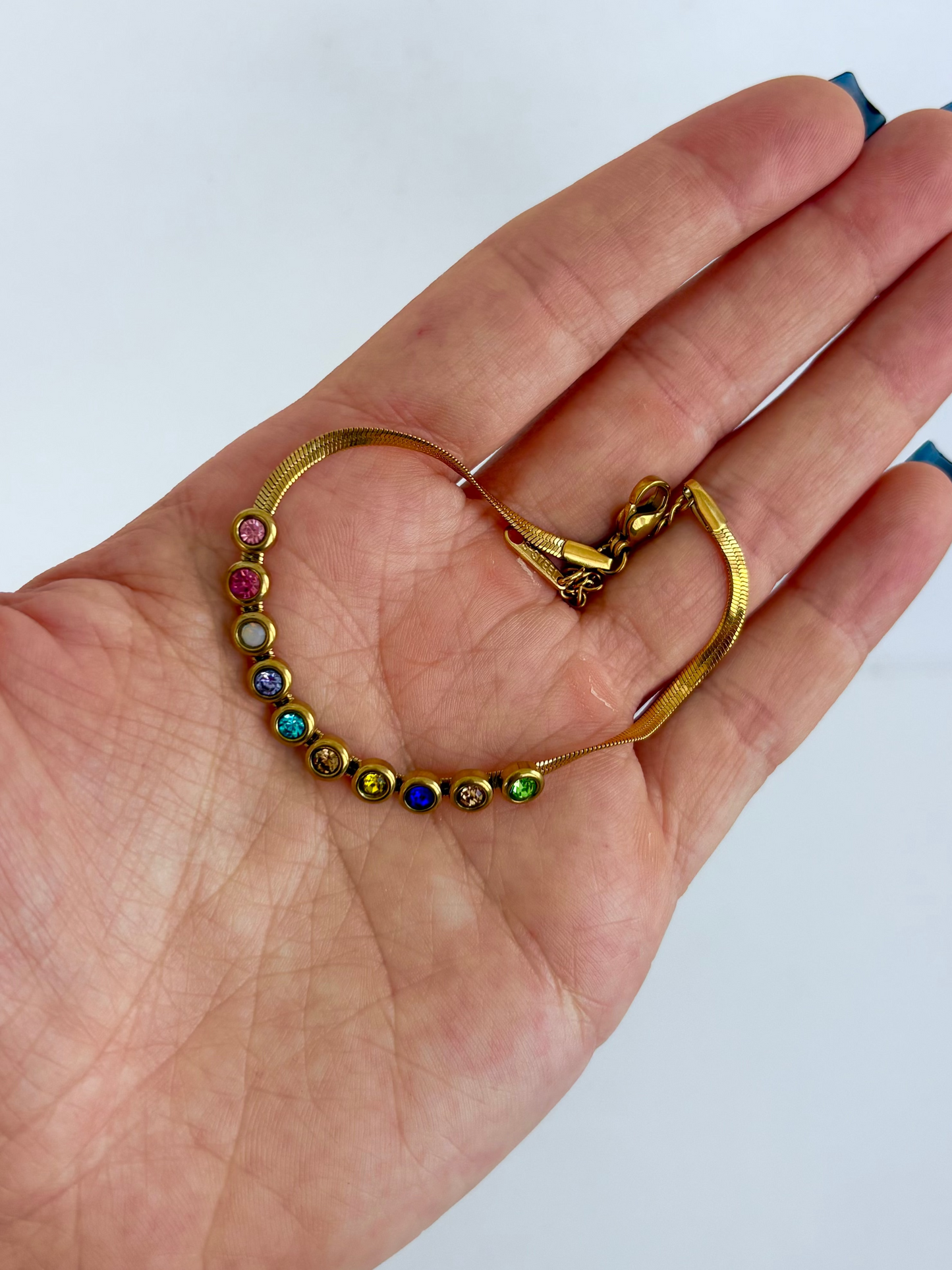 Colorful Jewel Tennis Bracelet