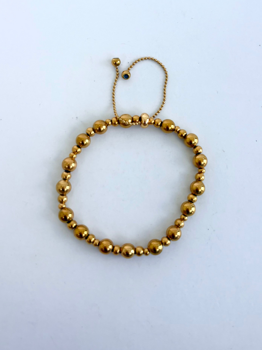 Gold Bead Bracelet