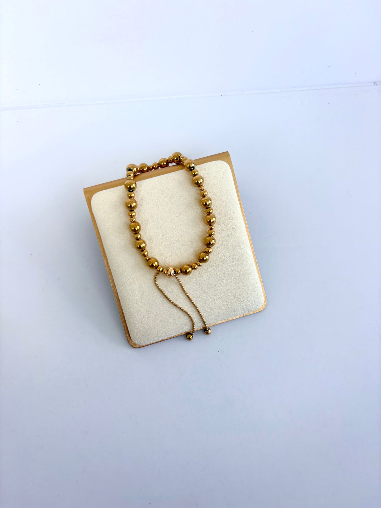 Gold Bead Bracelet