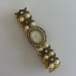 Rare Vintage Gold and Pearl Detail Womens Watch Stretchy