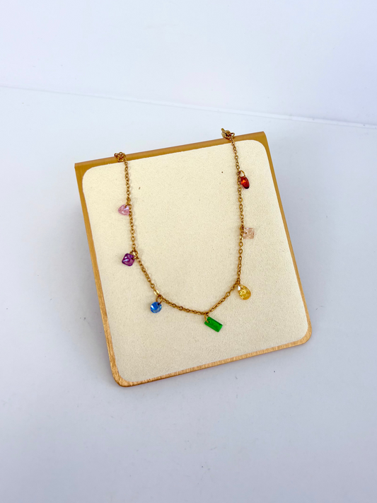 Colorful Dainty Gold Bracelet