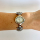 Rare Vintage Silver Beachy Womens Watch Stretchy Band