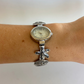 Rare Vintage Silver Beachy Womens Watch Stretchy Band