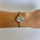 Rare Vintage Two Toned Silver & Gold Womens Watch Wrap Band