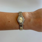 Rare Vintage Silver & Gold Two Toned Womens Watch