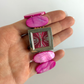 Rare Vintage Retro Pink Detail Womens Watch