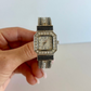 Rare Vintage Silver & Black Detail Womens Watch