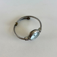 Rare Vintage Silver Twist Circle Dial Dainty Womens Watch