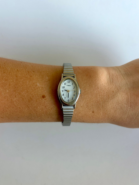 Rare Vintage Small Face Silver Womens Watch