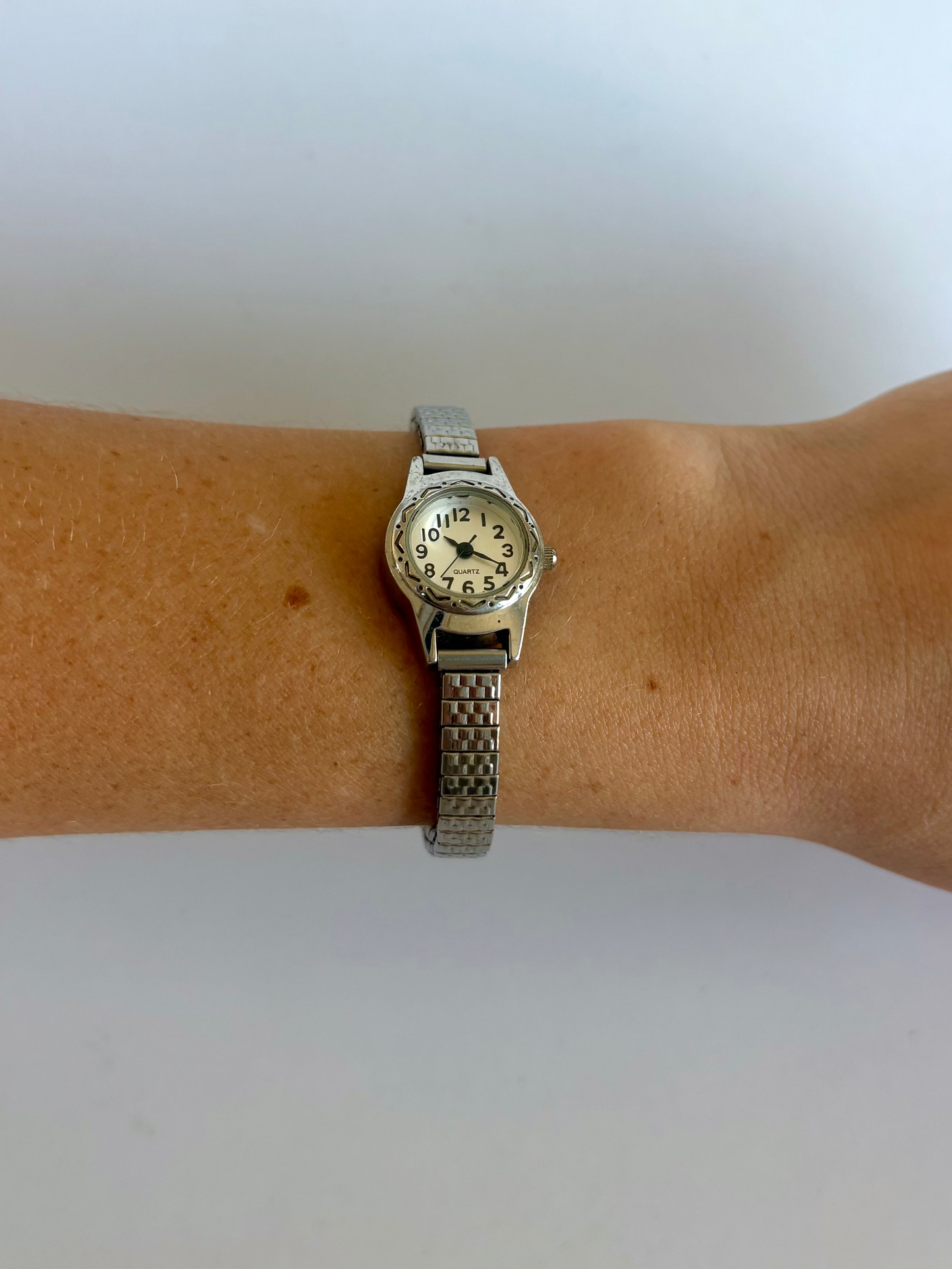 Rare Vintage Small Face Silver Womens Watch