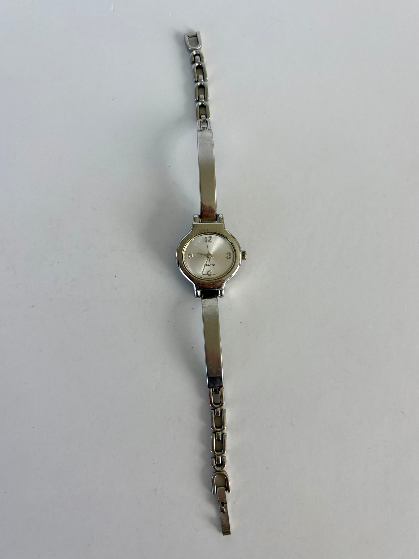 Rare Vintage Circle Dial Dainty Silver Watch