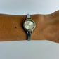 Rare Vintage Circle Dial Dainty Silver Watch