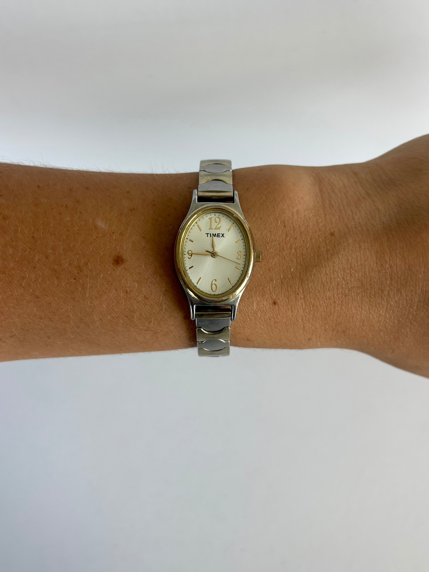 Rare Vintage Two Toned Silver & Gold Petal Watch